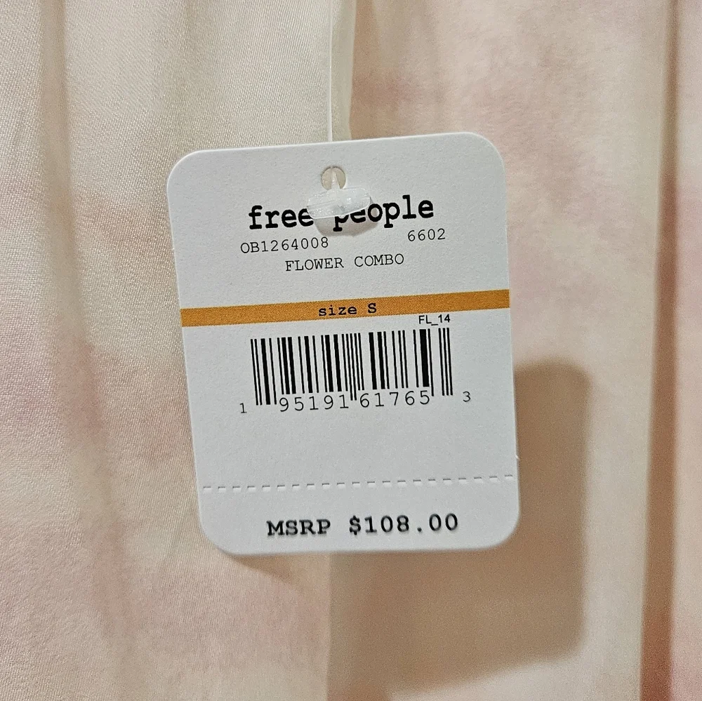 Free People Full On Maxi Slip Dress Flowy Relaxed Tiered Ruffle Hem Pink Sm NWT - Picture 5 of 16